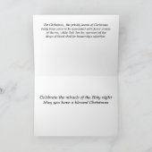 Cartes Pour Fêtes Annuelles Bénédiction de Noël (Intérieur)