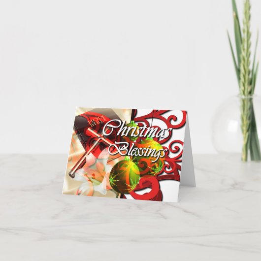 Cartes Pour Fêtes Annuelles Bénédiction de Noël (Devant)