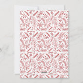 Cartes Pour Fêtes Annuelles Bénédiction de Noël Rouge Script photo multiple (Dos)