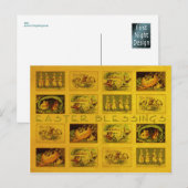 Cartes Pour Fêtes Annuelles Bénédiction de Pâques (Devant / Derrière)