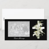 Cartes Pour Fêtes Annuelles Bénédiction de Pâques (Devant / Derrière)