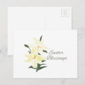 Cartes Pour Fêtes Annuelles Bénédiction de Pâques (Devant / Derrière)