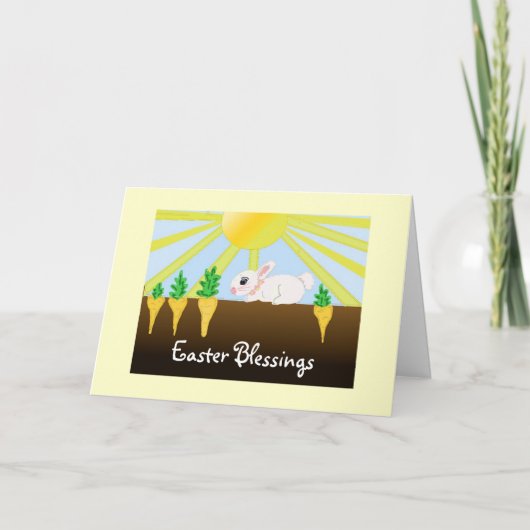 Cartes Pour Fêtes Annuelles Bénédiction de Pâques (Devant)