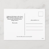 Cartes Pour Fêtes Annuelles Bénédiction de Pâques moderne Script 3 Photo (Dos)