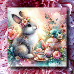 Cartes Pour Fêtes Annuelles Bénédiction de Pâques Parties scintillant de thé d