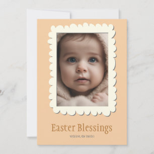 Cartes Pour Fêtes Annuelles Bénédiction de Pâques Première photo de Pâques