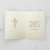 Cartes Pour Fêtes Annuelles Bénédiction de Pâques Prière Résurrection Jésus (Intérieur)