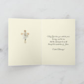 Cartes Pour Fêtes Annuelles Bénédiction de Pâques Prière Résurrection Religieu (Intérieur)