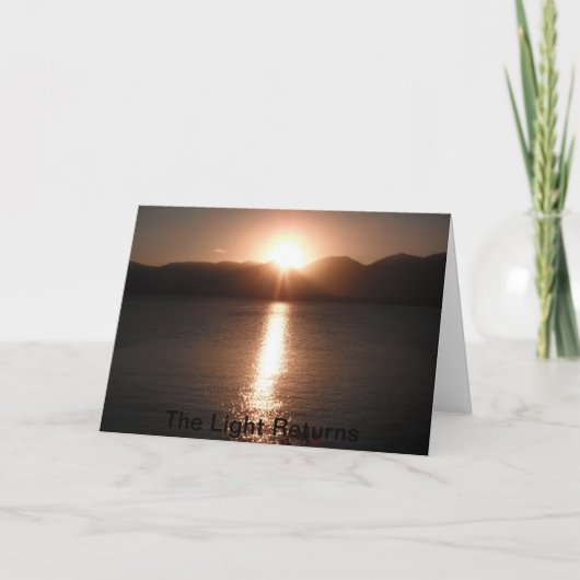 Cartes Pour Fêtes Annuelles Bénédiction de solstice d'hiver (Devant)