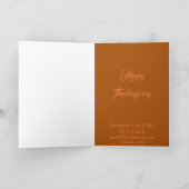 Cartes Pour Fêtes Annuelles Bénédiction de Thanksgiving Gratness (Intérieur)