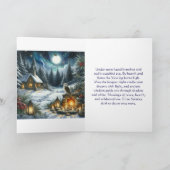 Cartes Pour Fêtes Annuelles Bénédiction de Yule sous la lune solstice (Intérieur)