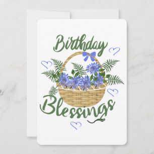 Cartes Pour Fêtes Annuelles Bénédictions d'anniversaire