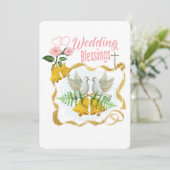Cartes Pour Fêtes Annuelles Bénédictions de mariage (Debout devant)