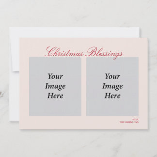 Cartes Pour Fêtes Annuelles Bénédictions de Noël Deux Photo