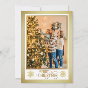 Cartes Pour Fêtes Annuelles Bénédictions de Noël I Photo de famille et écritur