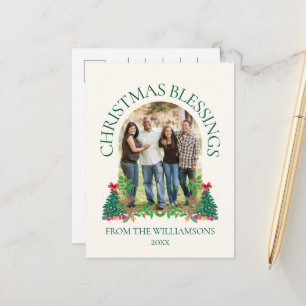 Cartes Pour Fêtes Annuelles BÉNÉDICTIONS DE NOËL Photo de famille
