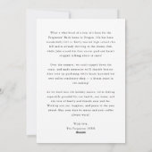 Cartes Pour Fêtes Annuelles Bénédictions de Noël Texte élégant superposition 1 (Dos)