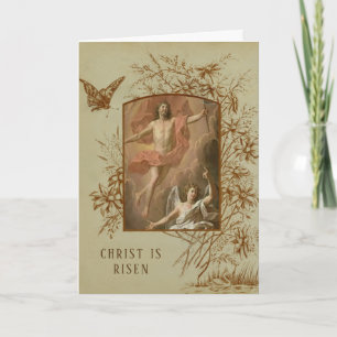 Cartes Pour Fêtes Annuelles Bénédictions de prière religieuse de Pâques de Rés
