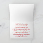 Cartes Pour Fêtes Annuelles Bénédictions de solstice d'hiver (Intérieur)