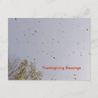 Cartes Pour Fêtes Annuelles Bénédictions d'or de thanksgiving