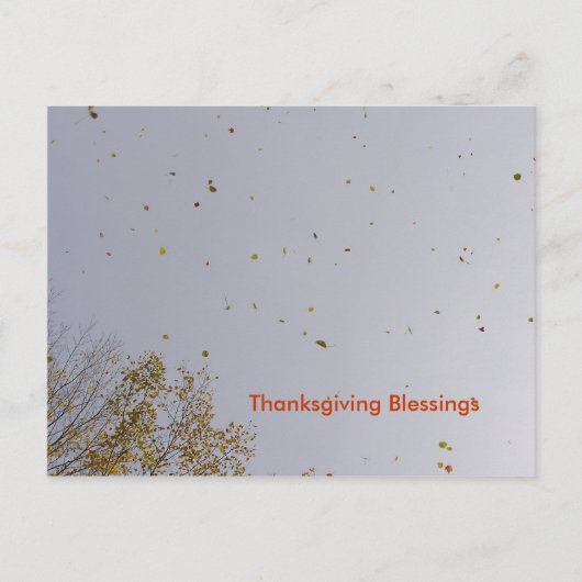 Cartes Pour Fêtes Annuelles Bénédictions d'or de thanksgiving (Devant)