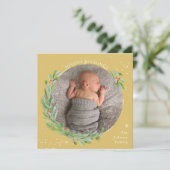 Cartes Pour Fêtes Annuelles Bénédictions Joyeuses de Noël à l'aquarelle dorée (Debout devant)