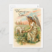 Cartes Pour Fêtes Annuelles Bénédictions vintages à Pâques (Devant / Derrière)