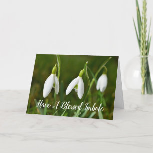 Cartes Pour Fêtes Annuelles Béni Imbolc Pagan Wiccan Holiday Sabbat Blank