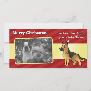 Cartes Pour Fêtes Annuelles Berger allemand de Noël