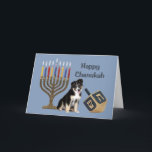 Cartes Pour Fêtes Annuelles Berger australien Chanukah Card Menorah Dreidel<br><div class="desc">Se souvenir de sa famille et de ses amis pendant la saison de Chanukah est un merveilleux moyen de rester en contact avec les gens qui vous aiment et qui vous tiennent à coeur. J'ai créé ces cartes de chien Chanukah avec amour et attention et je suis sûr que quiconque...</div>