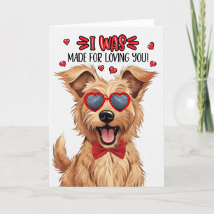 Cartes Pour Fêtes Annuelles Berger Picard Chien fait pour vous aimer Valentine