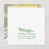 Cartes Pour Fêtes Annuelles Bermudes Daisy Flat Card (Devant / Derrière)