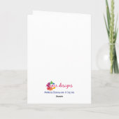 Cartes Pour Fêtes Annuelles Bernedoodle Père Noël Chien personnalisé mignon ma (Dos)