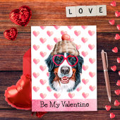 Cartes Pour Fêtes Annuelles Bernese Mountain Be My Valentine Dog Valentine's