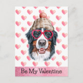 Cartes Pour Fêtes Annuelles Bernese Mountain Be My Valentine Dog Valentine's (Devant)