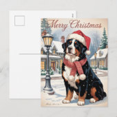 Cartes Pour Fêtes Annuelles Bernese mountain dog personalized Christmas  (Devant / Derrière)