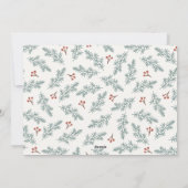 Cartes Pour Fêtes Annuelles Berries Botanical Holiday Card (Dos)