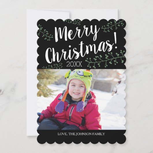 Cartes Pour Fêtes Annuelles Berries de Noël à saint Jacques (Devant)