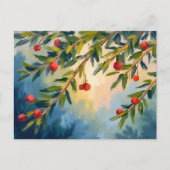 Cartes Pour Fêtes Annuelles Berries et verdure | Joyeux Noël (Devant)