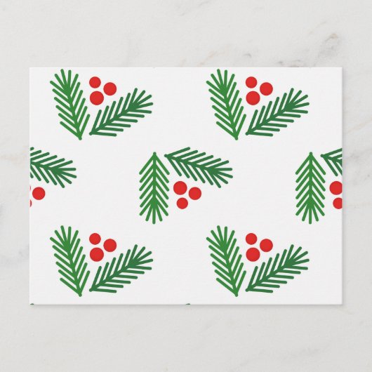 Cartes Pour Fêtes Annuelles Berry de Noël (Devant)