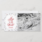 Cartes Pour Fêtes Annuelles Berry d'hiver Noël Holiday One Side (Devant)