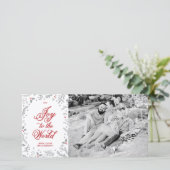 Cartes Pour Fêtes Annuelles Berry d'hiver Noël Holiday One Side (Debout devant)