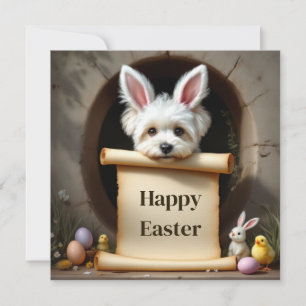 Cartes Pour Fêtes Annuelles Bichon Frise chien et le message