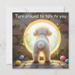 Cartes Pour Fêtes Annuelles Bichon Frise chien - Pâques