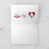 Cartes Pour Fêtes Annuelles Bichon Frise _ mix _  (Intérieur)