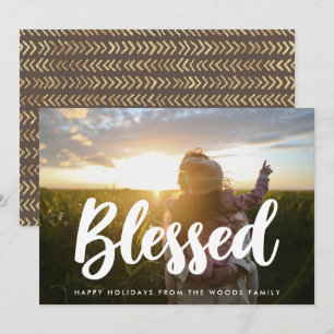 Cartes Pour Fêtes Annuelles Bienheureuse Typographie Moderne Photo Inspiration