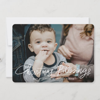 Cartes Pour Fêtes Annuelles Bienheureux Noël Mains Lettré Religieux