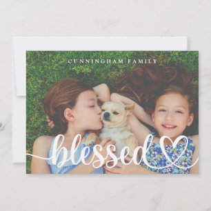 Cartes Pour Fêtes Annuelles Bienheureux Pays De Thanksgiving Photos De Famille