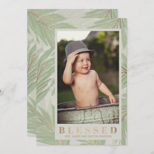 Cartes Pour Fêtes Annuelles Bienheureux Photo de Noël Tropical