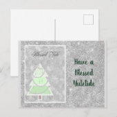 Cartes Pour Fêtes Annuelles Bienheureux Yule (Devant / Derrière)